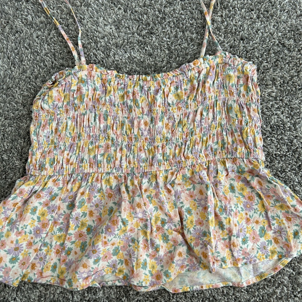 American Eagle floral crop top